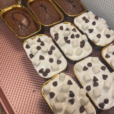 Snowman Brownies 
