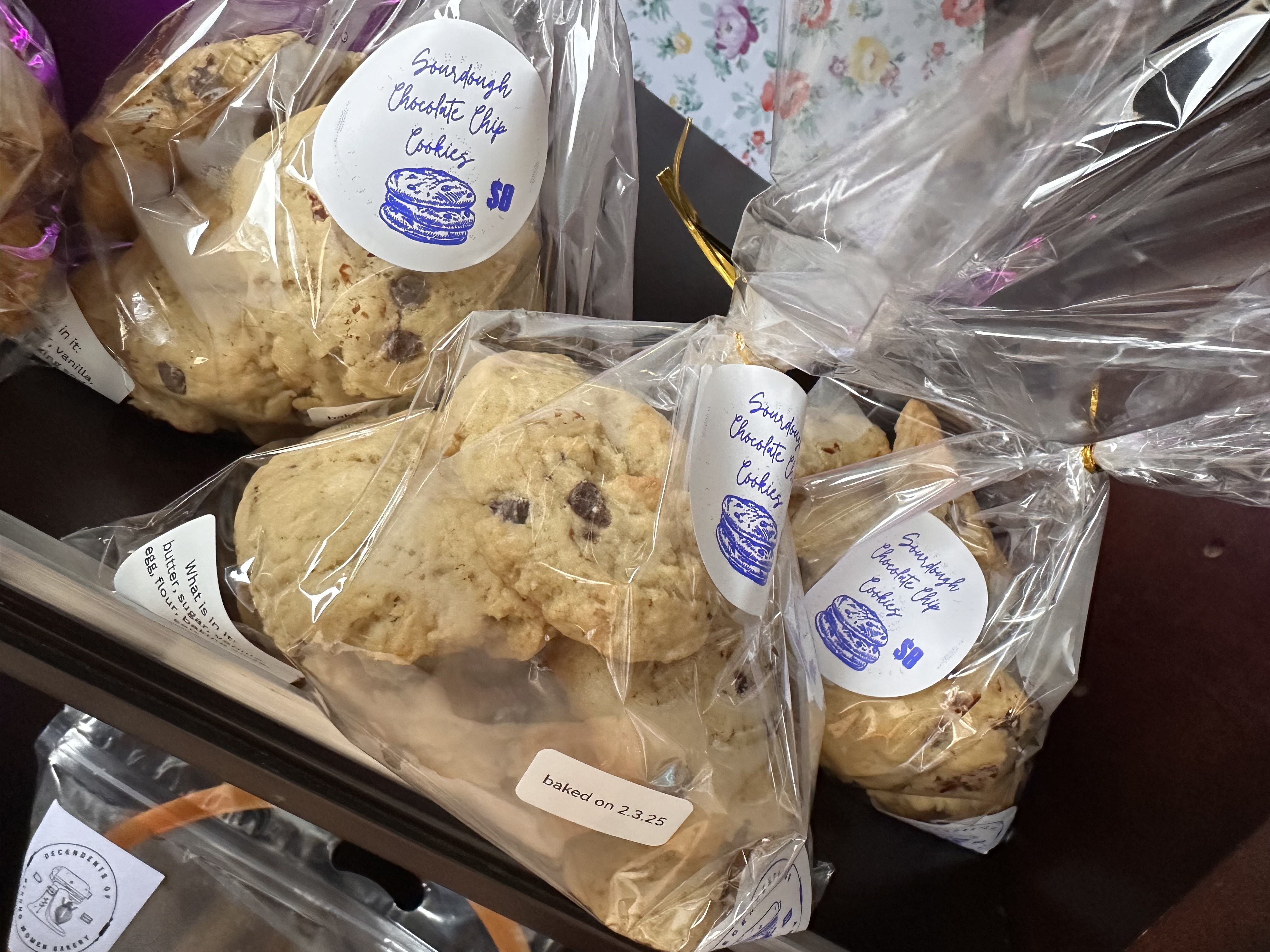 Choc Chip Sourdough Cookies