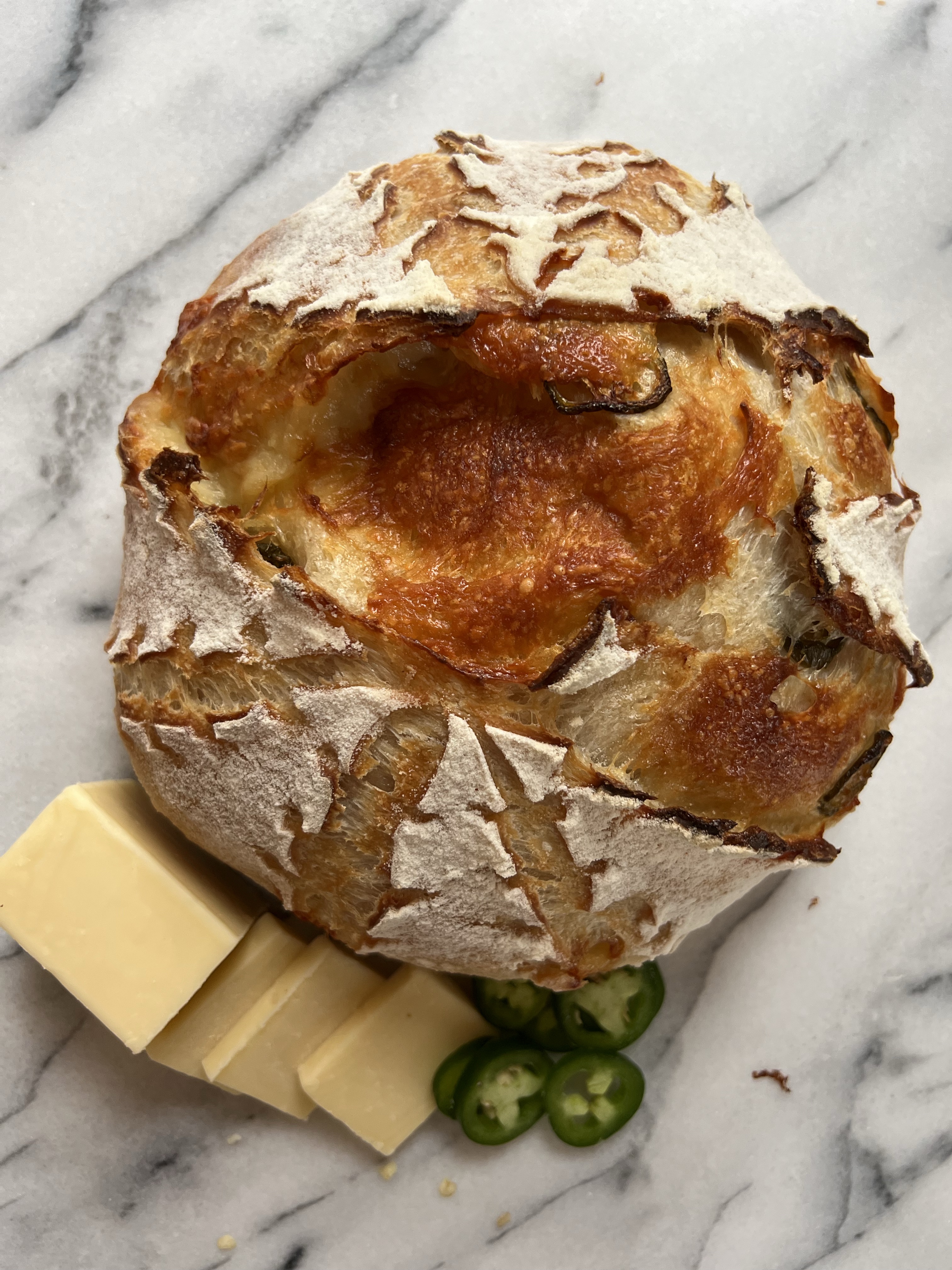 Organic Cheddar Jalapeño Sourdough