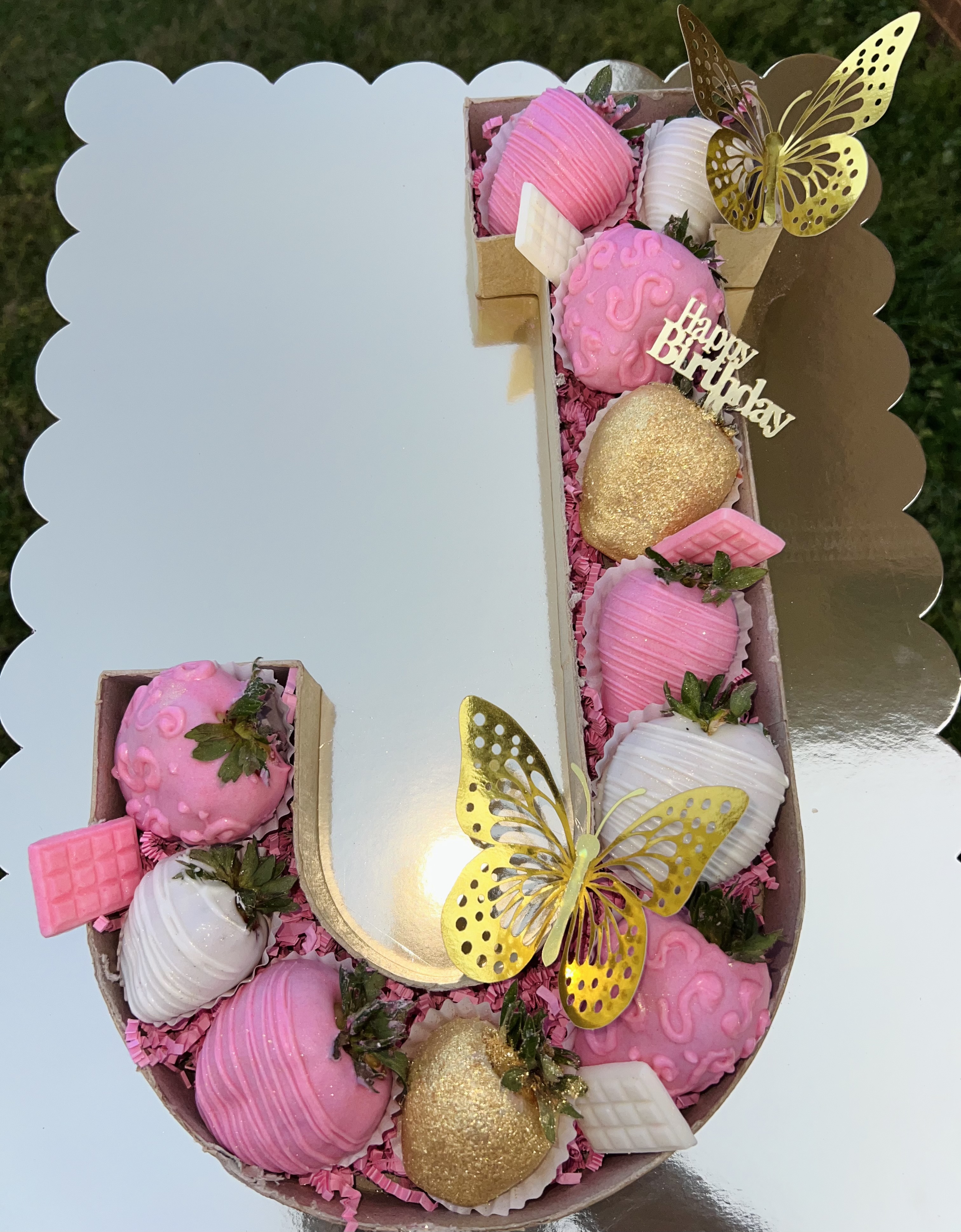 Letter Filled With Berries