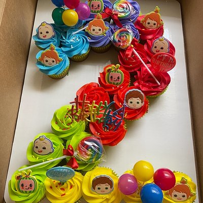 Number Or Letter Cupcakes (24)