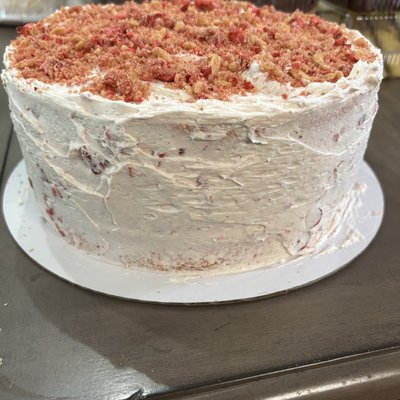 Strawberry Crunch 3 Layer Cake