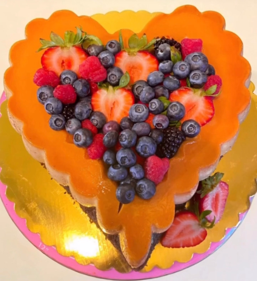 Heart Chocoflan