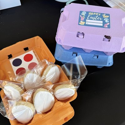 1/2 Dz Paint Your Own Eggs Sugar Cookies
