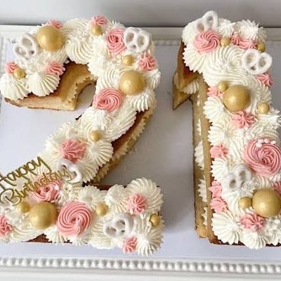 Double Digit Statement Cake