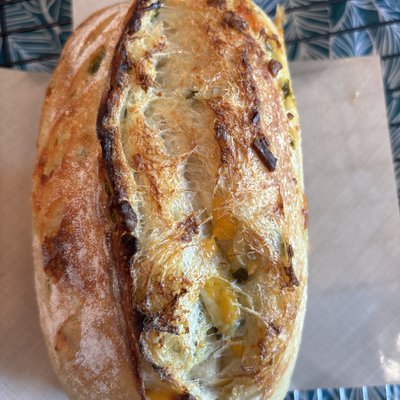 Jalepeno Cheddar Sourdough Loaf 