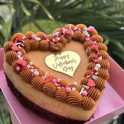 Heart shape ChocoFlan Small 6" 