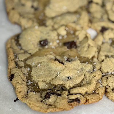 Jumbo Brown Butter Sourdough Chocolate Chip Cookies 