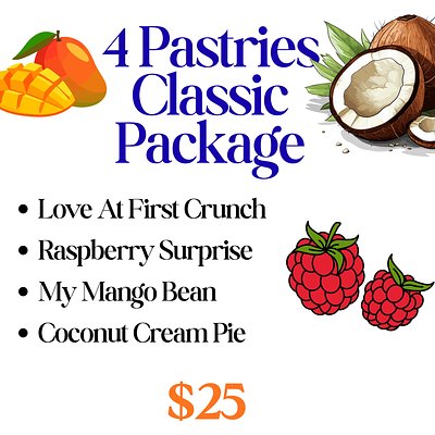 4 Pastries Package SOLD OUT 