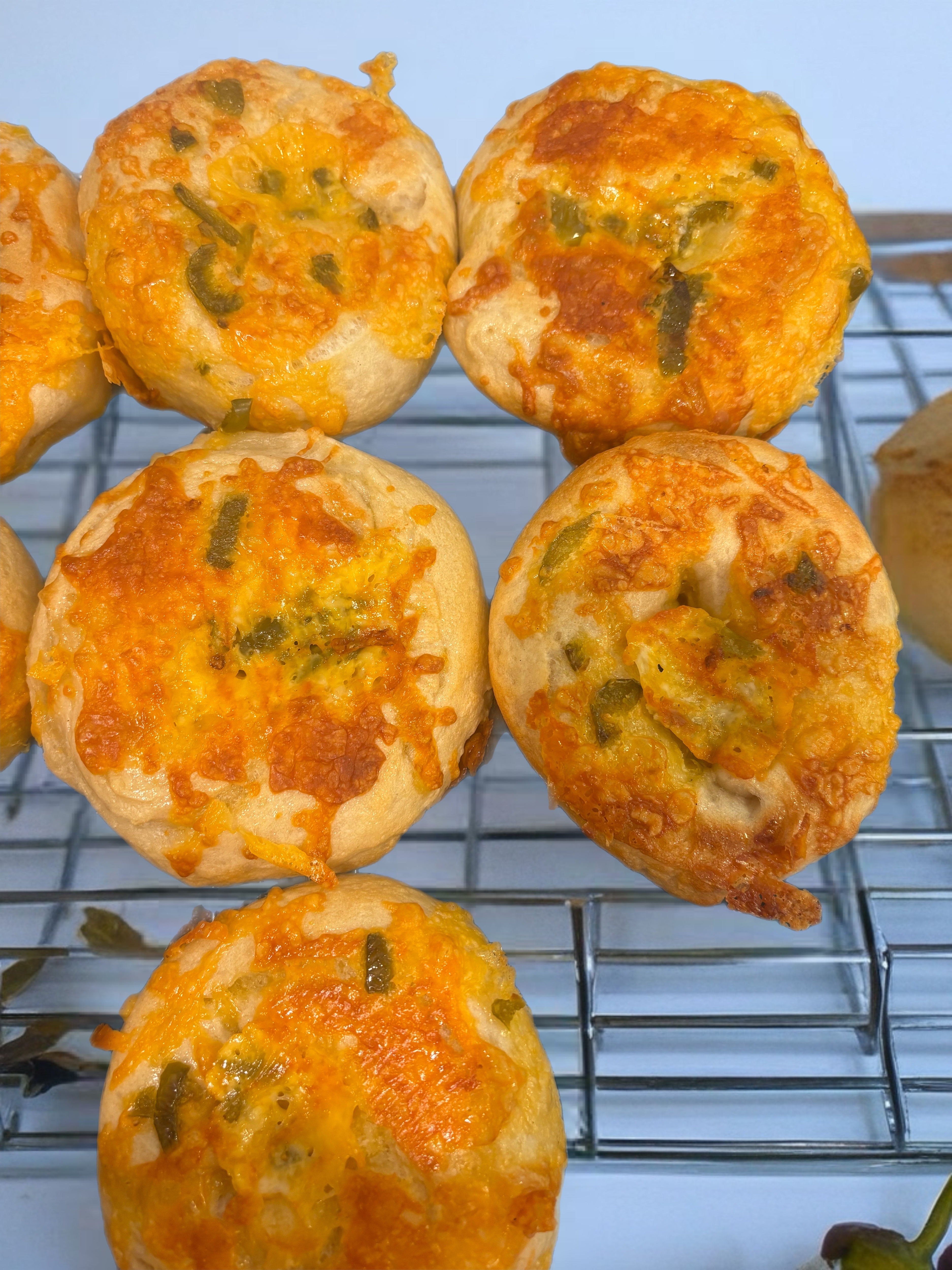Sourdough Jalapeño Cheese Bagels