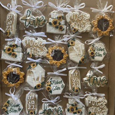 Custom Sugar Cookies Individually Wrapped With Ribbon (1dz)