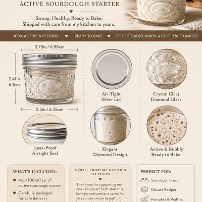 Fresh Sourdough Starter “Willow”