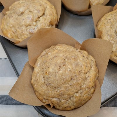 Banana Nut Muffins (6) 🌿