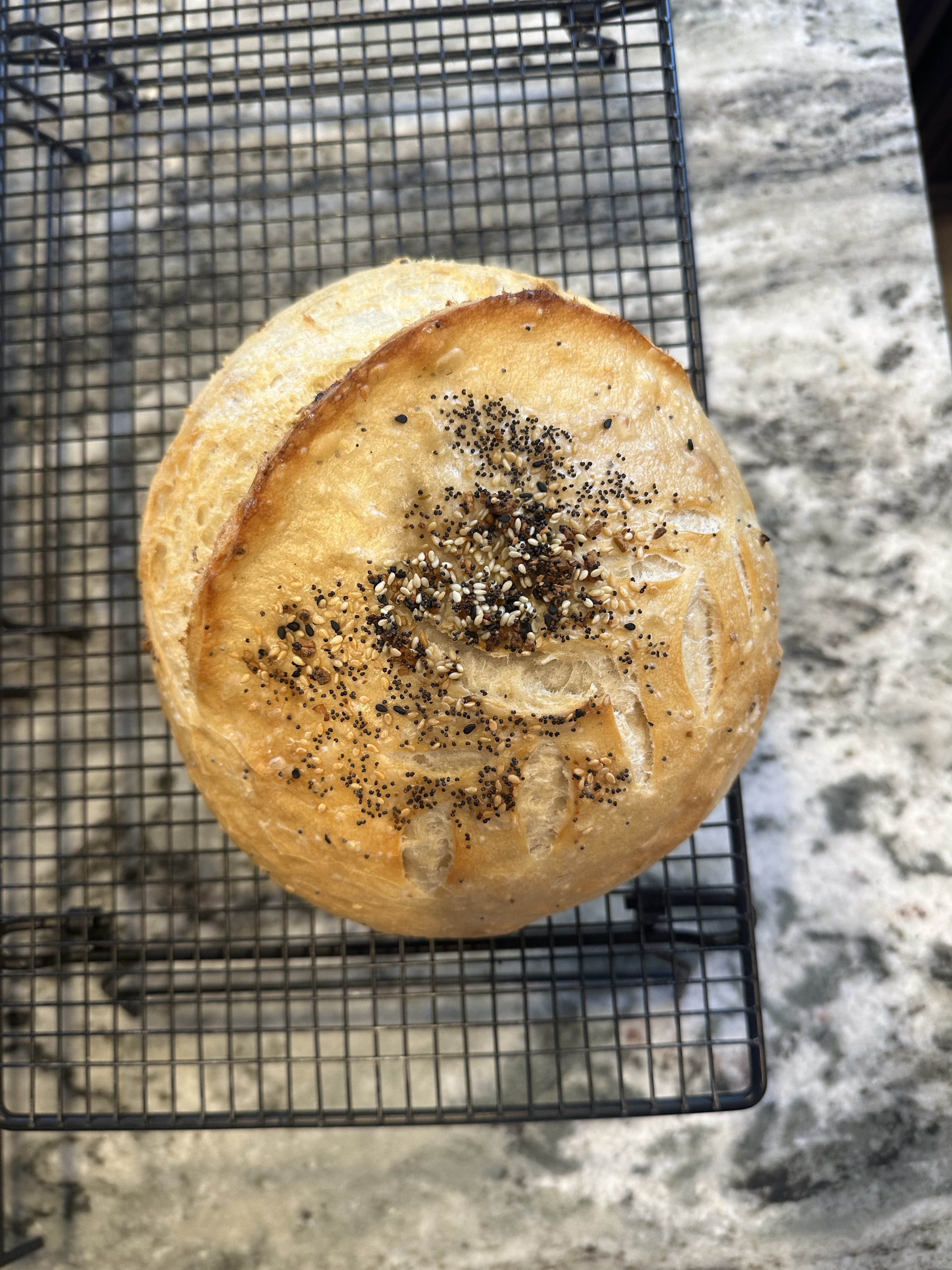 Everything But The Bagel Sourdough Boule