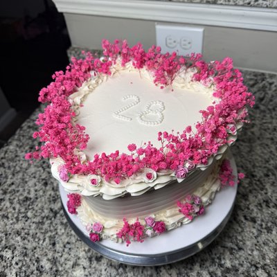 8” Heart Shaped Cake 