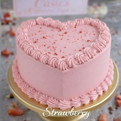 Strawberry Heart Cake