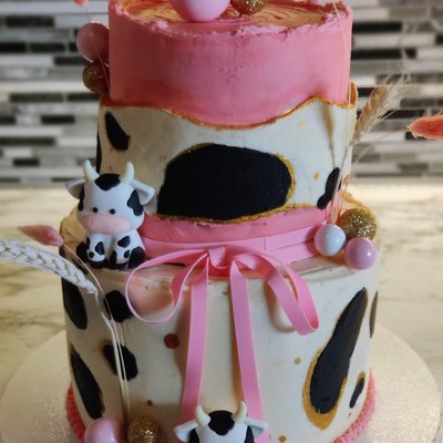 10" and 6" 2 Tiered Cake 