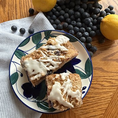 Blueberry + Lemon Focaccia