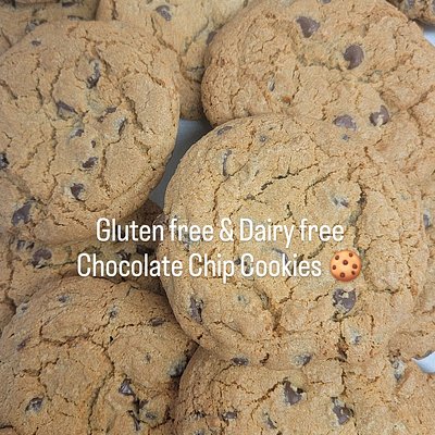 6 Count Gluten Free & Dairy Free Choc Chip Cookies 