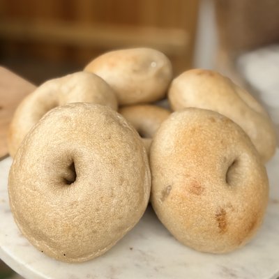 Sourdough Plain Bagels-6 Mini Bagels Or 4 Large 