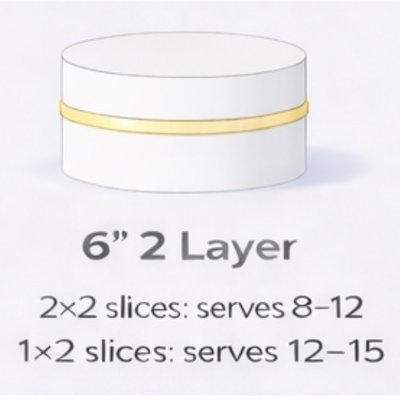 6” 2 Layer Cake 