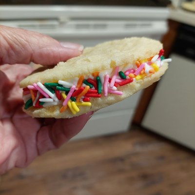 Sugar Cookie Cream Pie With Sprinkles