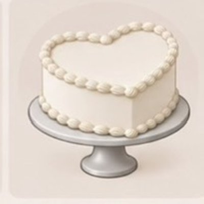 10 in Heart Cake (2 layer) 