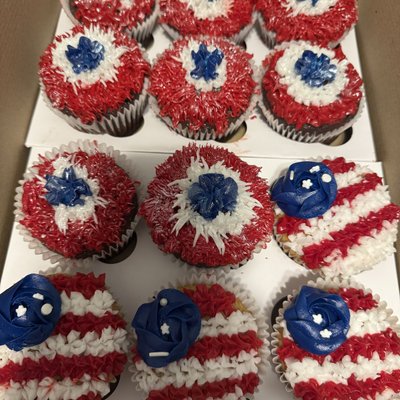 4th Of July Themed Cupcakes