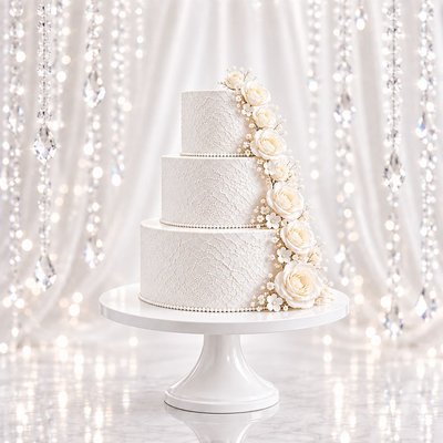 Custom 4" & 6" & 8" Three Tier Cake