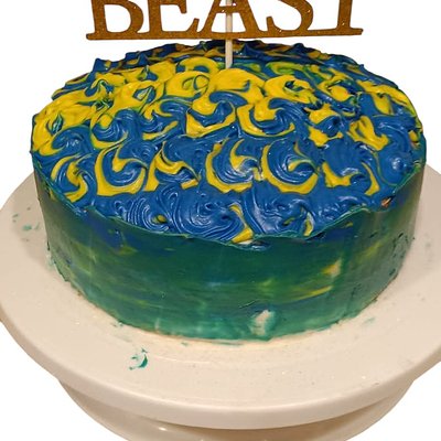 Beauty And The Beast Baby Shower Cake