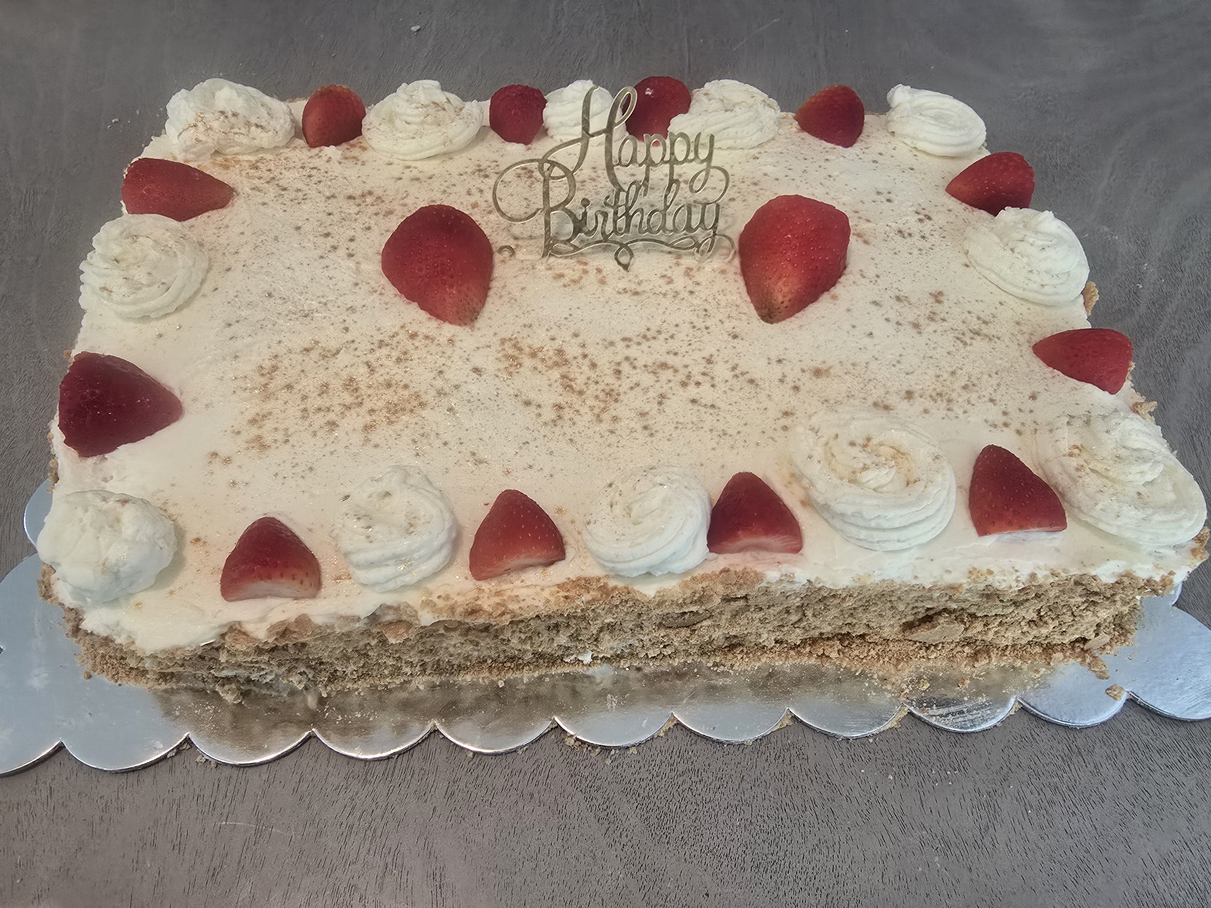 Full Sheet Cake With Filling 