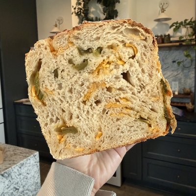 Jalapeño White Cheddar Sourdough