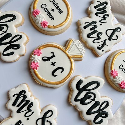 Custom Bridal Shower Cookies 