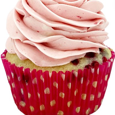 Vanilla Raspberry Cupcake