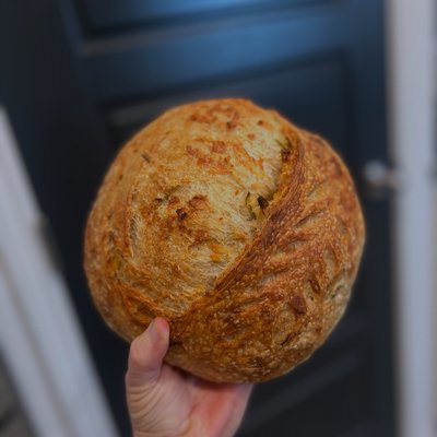 Jalapeno Cheddar Sourdough Loaf