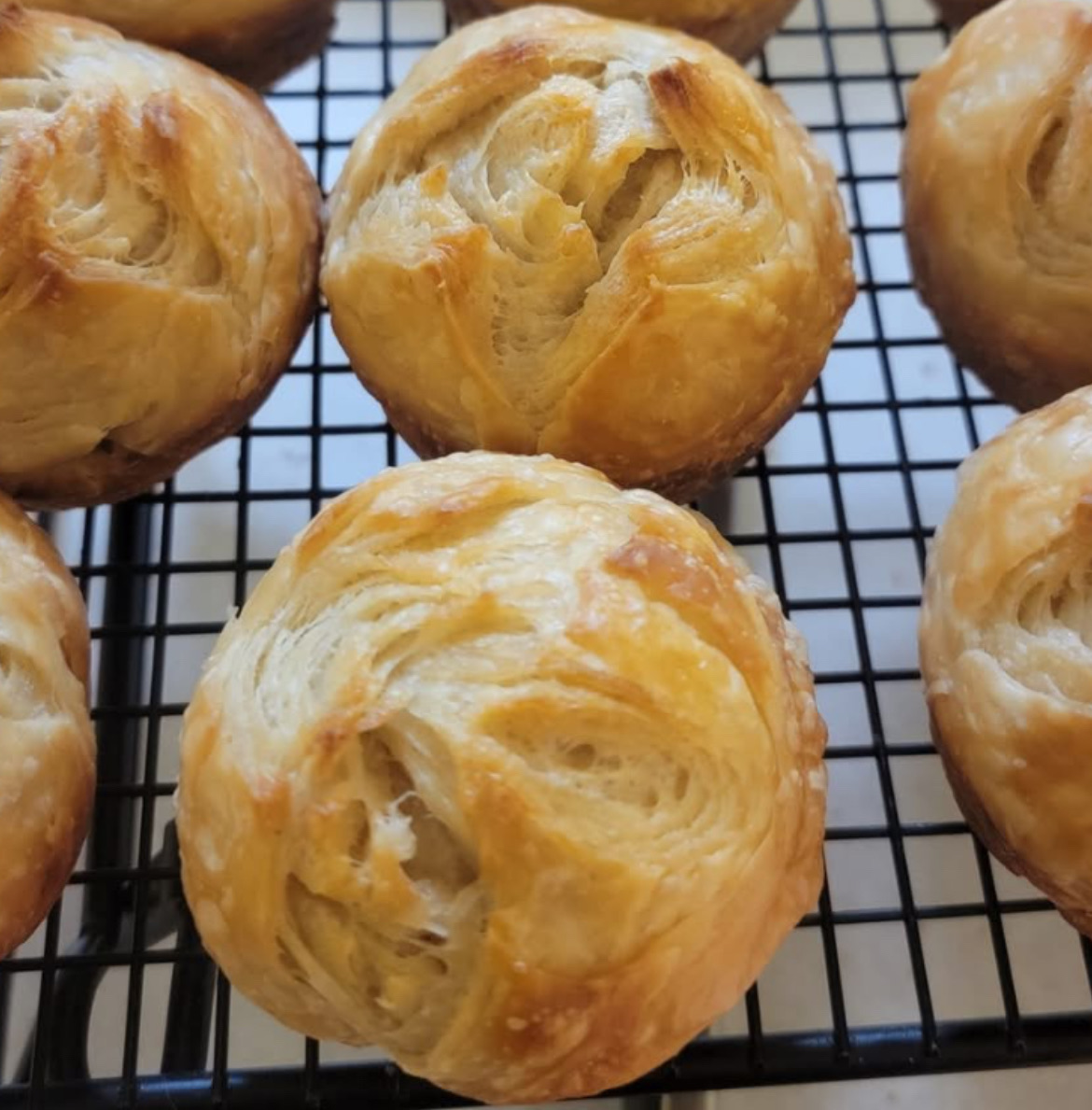 Butter Croissant Sourdough Rolls