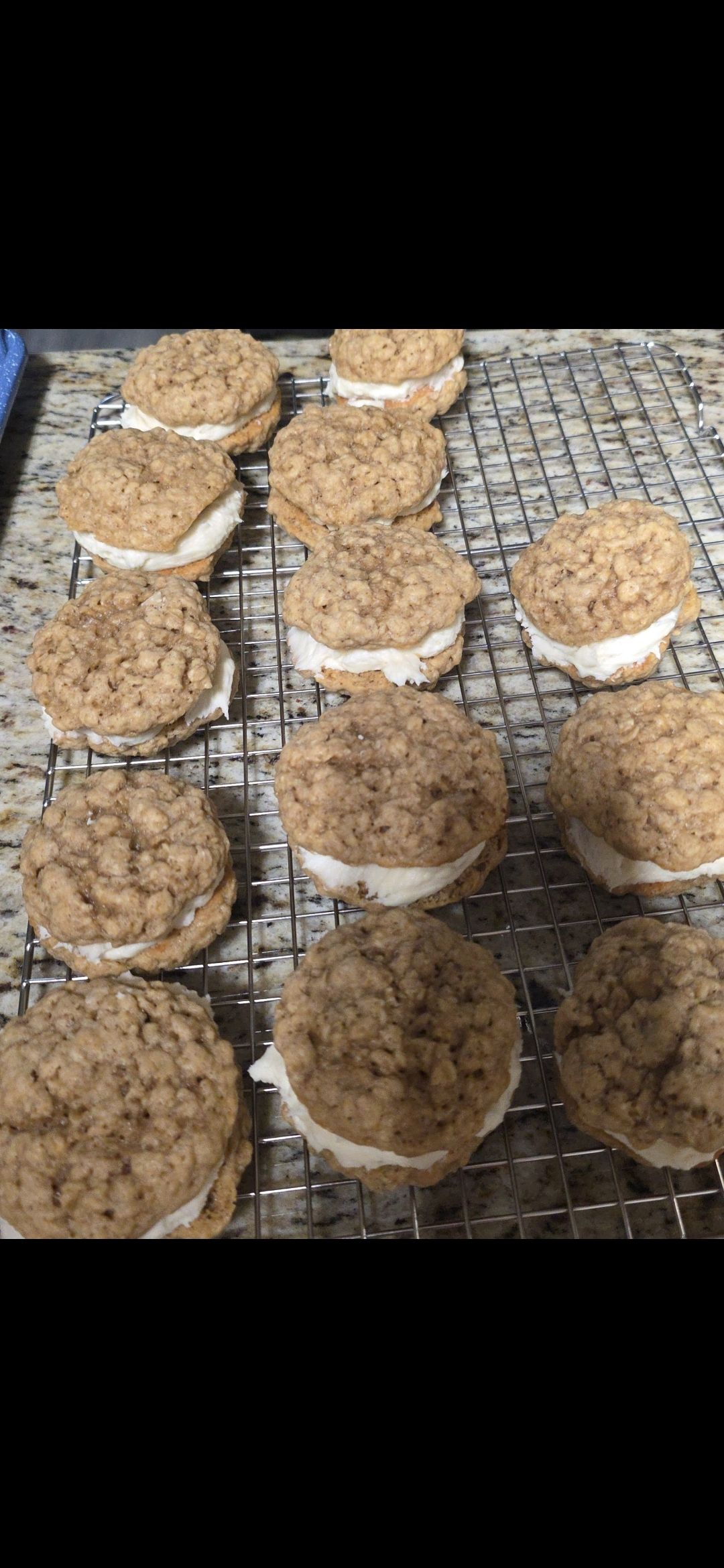 Oats & Cream Sourdough Cookie Sandwiches