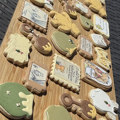 Winnie The Pooh Baby Shower Cookies
