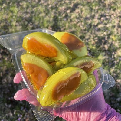 10 Green Apple & Caramel Candy Apple Slices 