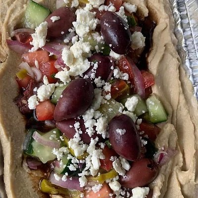 Loaded Greek Hummus
