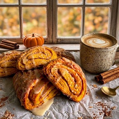 Sourdough Pumpkin Cinnamon Roll Scones (4pk)