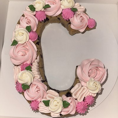 Single Letter Cake - Single Layer (Pickup Only)