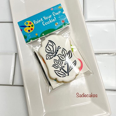 PYO Single Sugar Cookie - Butterfly Garden