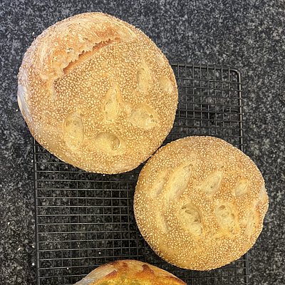 Sesame Sourdough Loaf