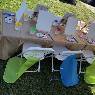 Face Paint/Mini Pancakes/kids Canvas Painting (3 Services)