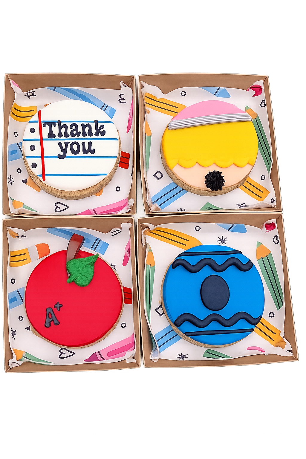 Set Of 4 Cookie Cakes