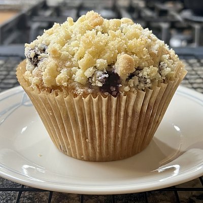 Blueberry Crumb Sourdough Muffins (4 Jumbo Muffins)