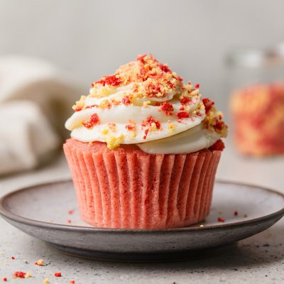 Strawberry Crunch Cupcakes