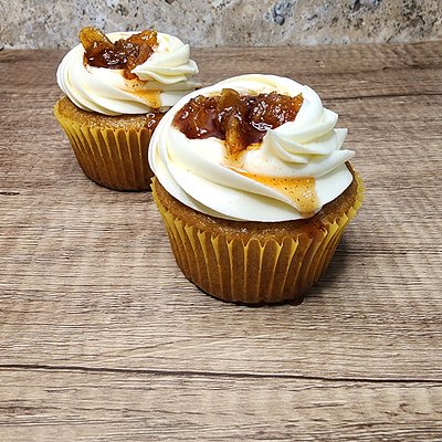 Seasonal Cupcakes- Salted Caramel Apple