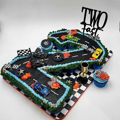 Number Letter Cake